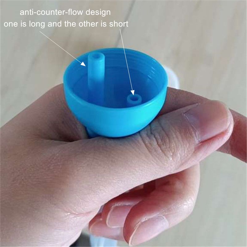 Newborn Baby Nasal Aspirator Mouth Suction Type Nasal Absorption Cleaner for Infant Anti-reflux Silicone Booger Suction Pipe