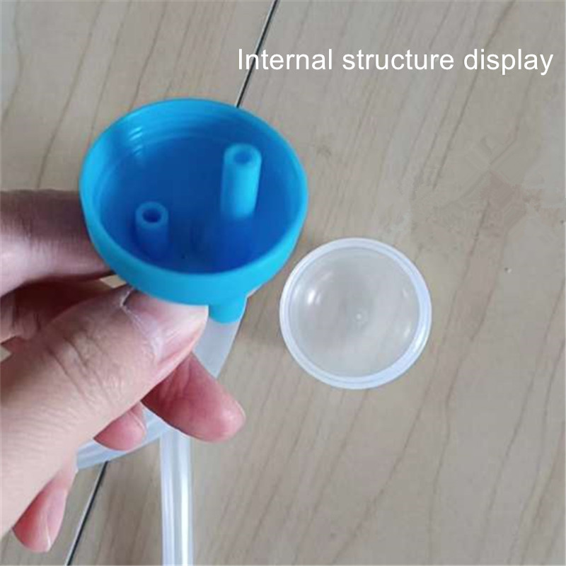 Newborn Baby Nasal Aspirator Mouth Suction Type Nasal Absorption Cleaner for Infant Anti-reflux Silicone Booger Suction Pipe