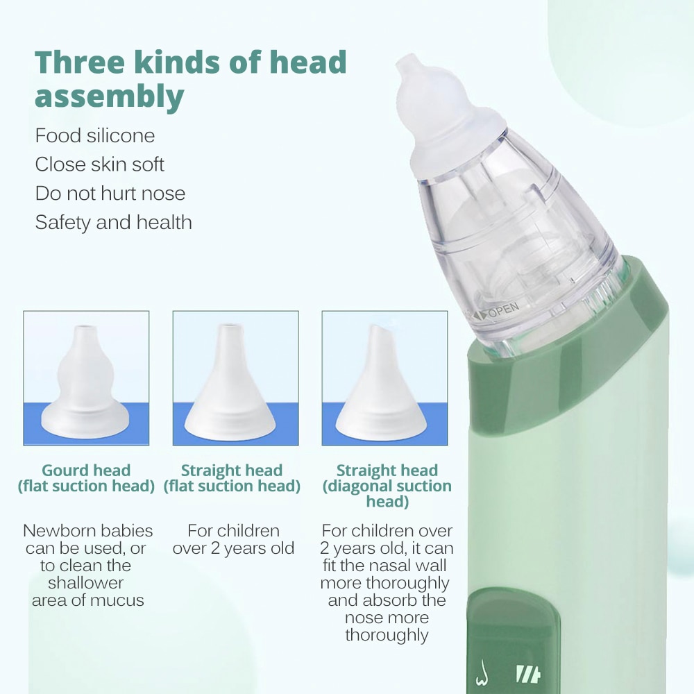 Baby Nasal Aspirator Adjustable suction Nose Cleaner Newborn infantil Safety Sanitation Nasal dischenge patency tool Baby Nasal Aspirator Adjustable suction Nose Cleaner Newborn infantil Safety Sanitation Nasal dischenge patency tool