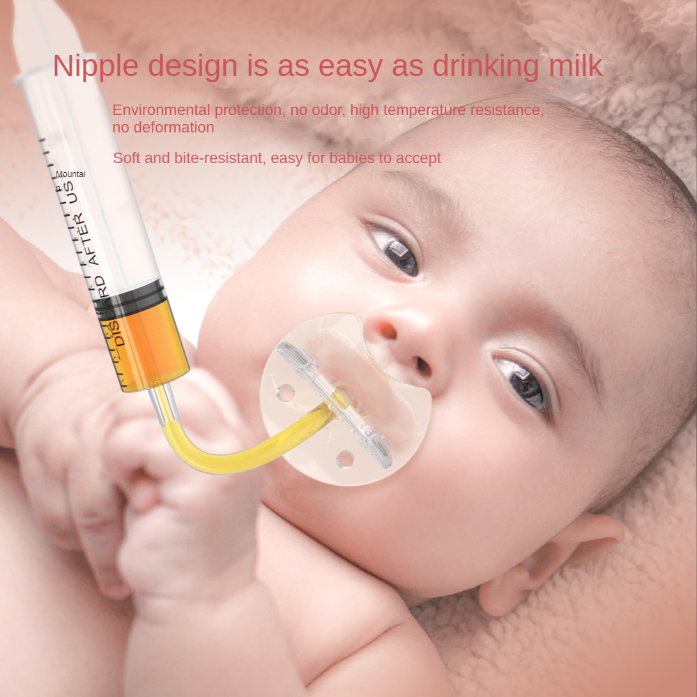 Baby Dropper Dispenser Transparent Pacifier Medicine Dispenser Needle Feeder Squeeze Medicine Syringe Kids Feeding Utensils