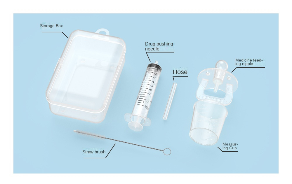 Baby Dropper Dispenser Transparent Pacifier Medicine Dispenser Needle Feeder Squeeze Medicine Syringe Kids Feeding Utensils