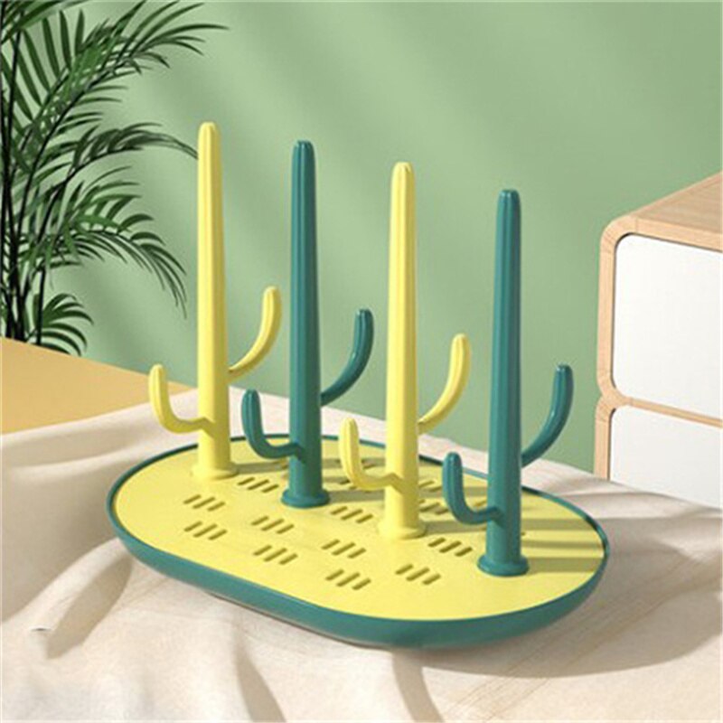 Detachable Baby Bottle Drying Rack Infant Feeding Bottle Drain Drying RacksSolid Color Feeding Cup Holder Storage Box Dryer