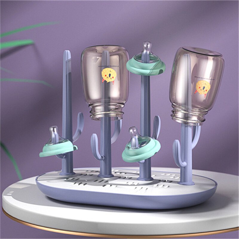 Detachable Baby Bottle Drying Rack Infant Feeding Bottle Drain Drying RacksSolid Color Feeding Cup Holder Storage Box Dryer