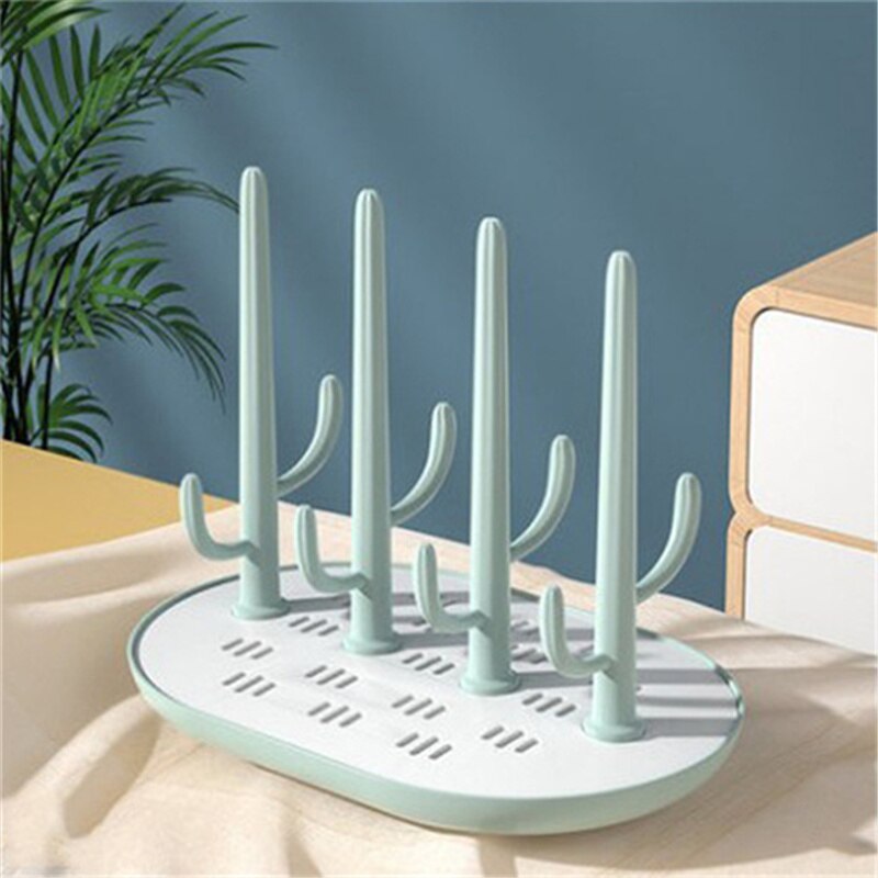 Detachable Baby Bottle Drying Rack Infant Feeding Bottle Drain Drying RacksSolid Color Feeding Cup Holder Storage Box Dryer