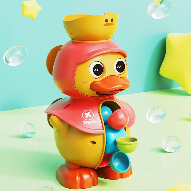 Kids Shower Bath Toys Cute Duck Bathtub Toys for Toddlers 1-4 Years Old with Rotating Water Wheels Bathroom Power Suction Water Kids Shower Bath Toys Cute Duck Bathtub Toys for Toddlers 1-4 Years Old with Rotating Water Wheels Bathroom Power Suction Water