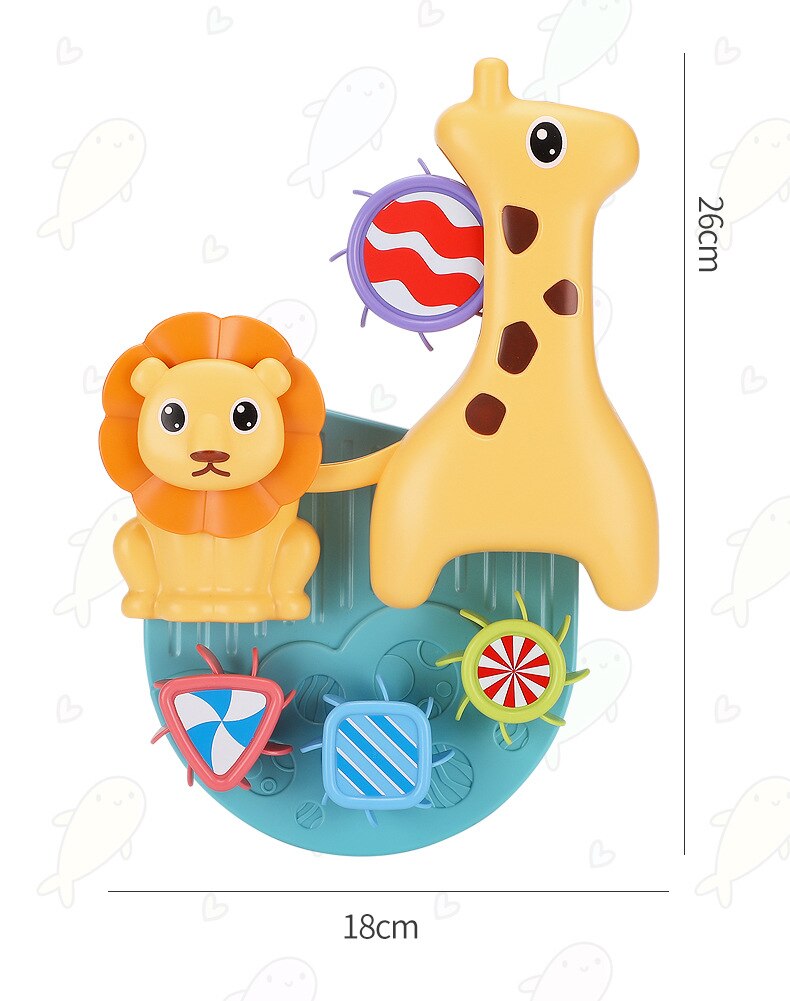 Cute Lions Baby Bath Toys for Toddlers 1-3 Years Bathtub Water Toy  Bathroom Bathing Bathtub Shower Game Toy for Kids Summer toy