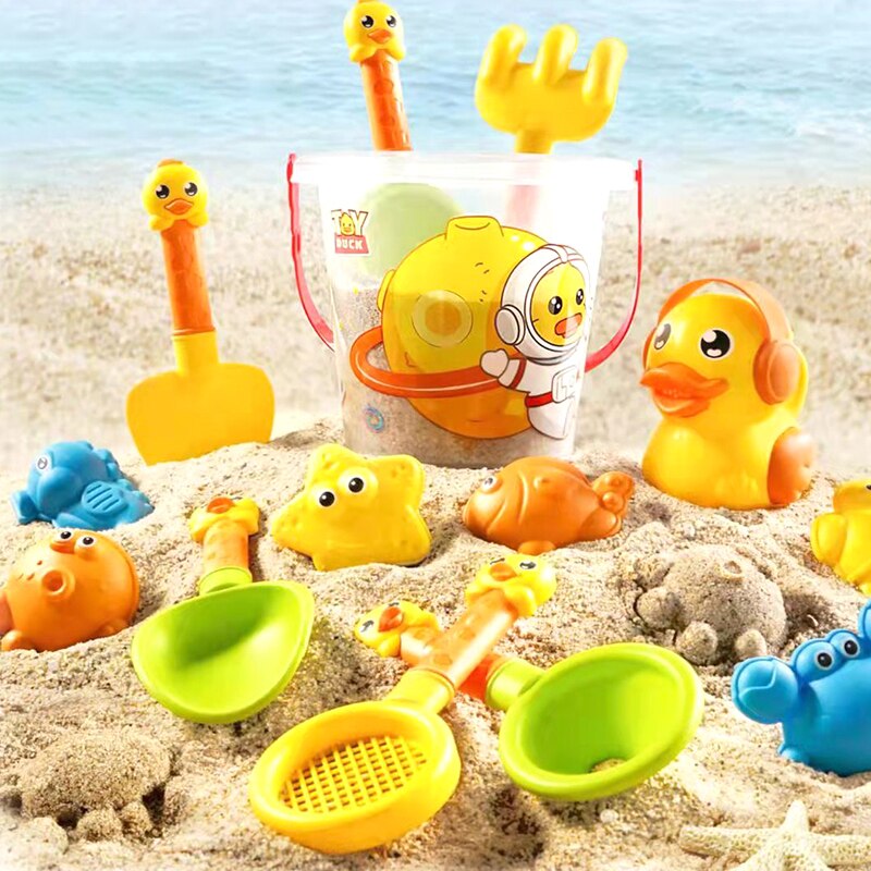 Summer Beach Toys for Kids Bucket Set with Cute Animal Model Water Sand Play Kit Outdoor Games Garden Toys for Children Gifts Summer Beach Toys for Kids Bucket Set with Cute Animal Model Water Sand Play Kit Outdoor Games Garden Toys for Children Gifts