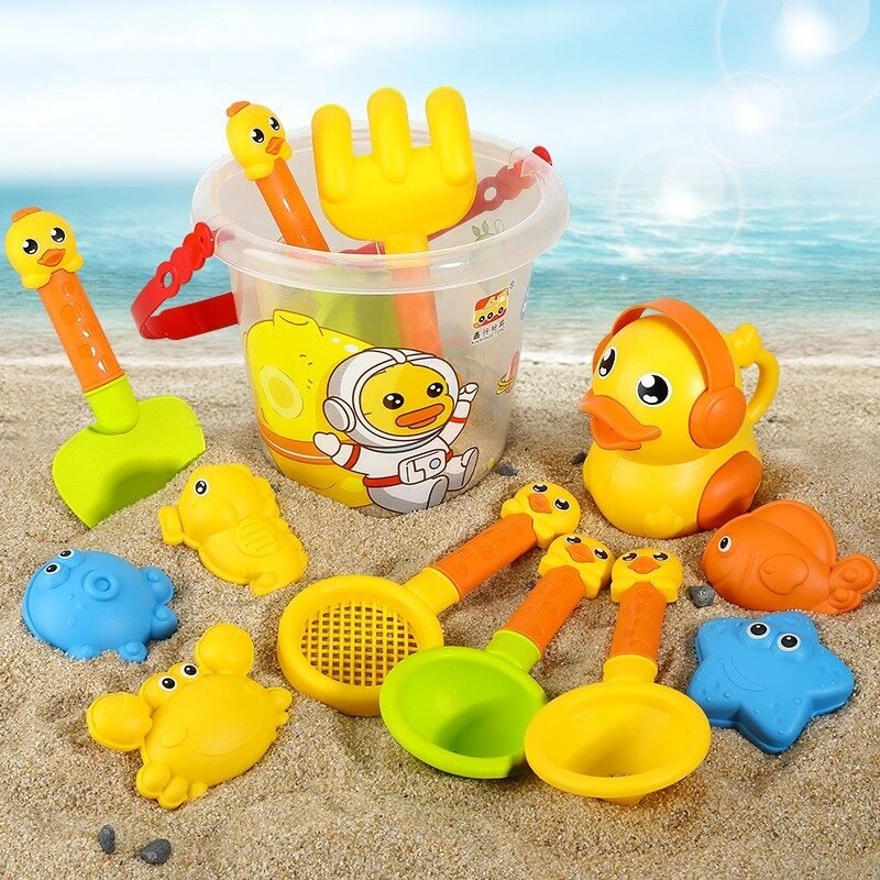 Summer Beach Toys for Kids Bucket Set with Cute Animal Model Water Sand Play Kit Outdoor Games Garden Toys for Children Gifts Summer Beach Toys for Kids Bucket Set with Cute Animal Model Water Sand Play Kit Outdoor Games Garden Toys for Children Gifts