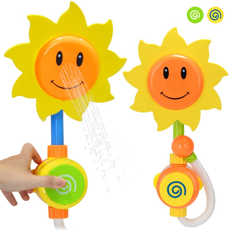 Baby Shower Faucet Squirting Sprinkler Sunflower Toys Strong Suction children's Bathroom Water Game Play Manual Pressure Spray Baby Shower Faucet Squirting Sprinkler Sunflower Toys Strong Suction children's Bathroom Water Game Play Manual Pressure Spray