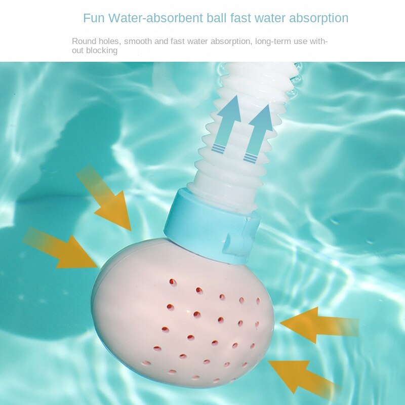 Baby Shower Faucet Squirting Sprinkler Sunflower Toys Strong Suction children's Bathroom Water Game Play Manual Pressure Spray