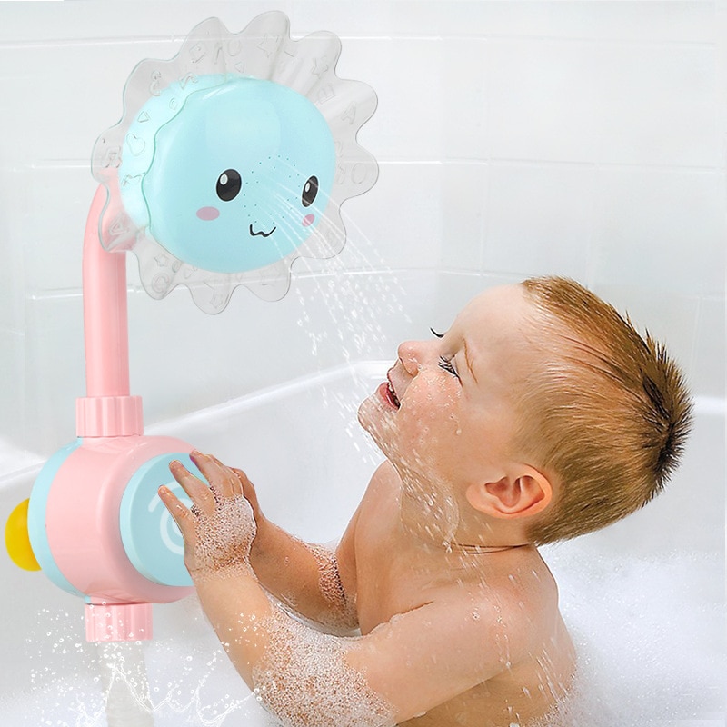 Baby Shower Faucet Squirting Sprinkler Sunflower Toys Strong Suction children's Bathroom Water Game Play Manual Pressure Spray Baby Shower Faucet Squirting Sprinkler Sunflower Toys Strong Suction children's Bathroom Water Game Play Manual Pressure Spray