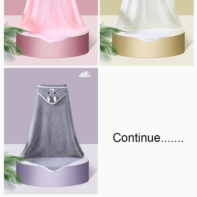 Baby Bath Towel Girl Boy Soft Cartoon Baby Towels Newborn with Hood Coral Fleece Infant  Blanket Baby Bathrobe Quilt Washcloth