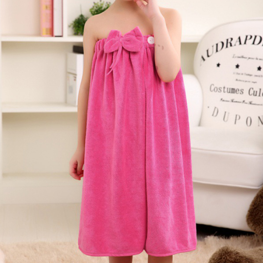 Lovely Baby Kids Bathrobe Bath Towel Soft Kids Bathing Skirt Bathrobe Infant Washcloth Shower Products