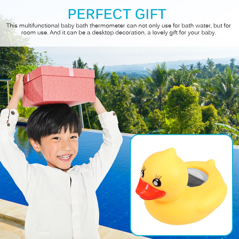Bathroom Water Thermometer Bath Waterproof Digital Thermometer Floating Duck Infant Sensor LED Warning Bathtub Alarm Chronograph