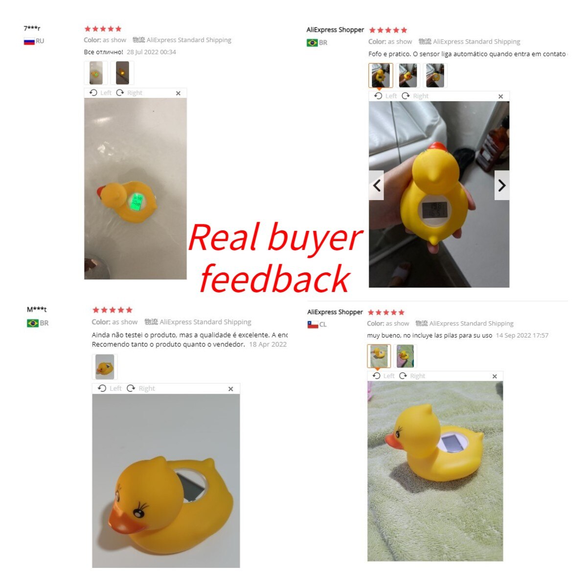Bathroom Water Thermometer Bath Waterproof Digital Thermometer Floating Duck Infant Sensor LED Warning Bathtub Alarm Chronograph