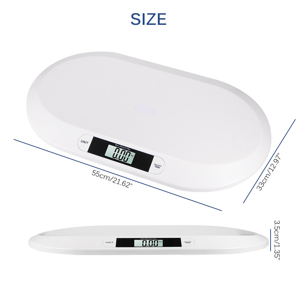 20kg Max Electronic Baby Scale Weight Measure LCD Screen Digital Scales For Newborn Infant Accurate Pets Infant Baby Measure