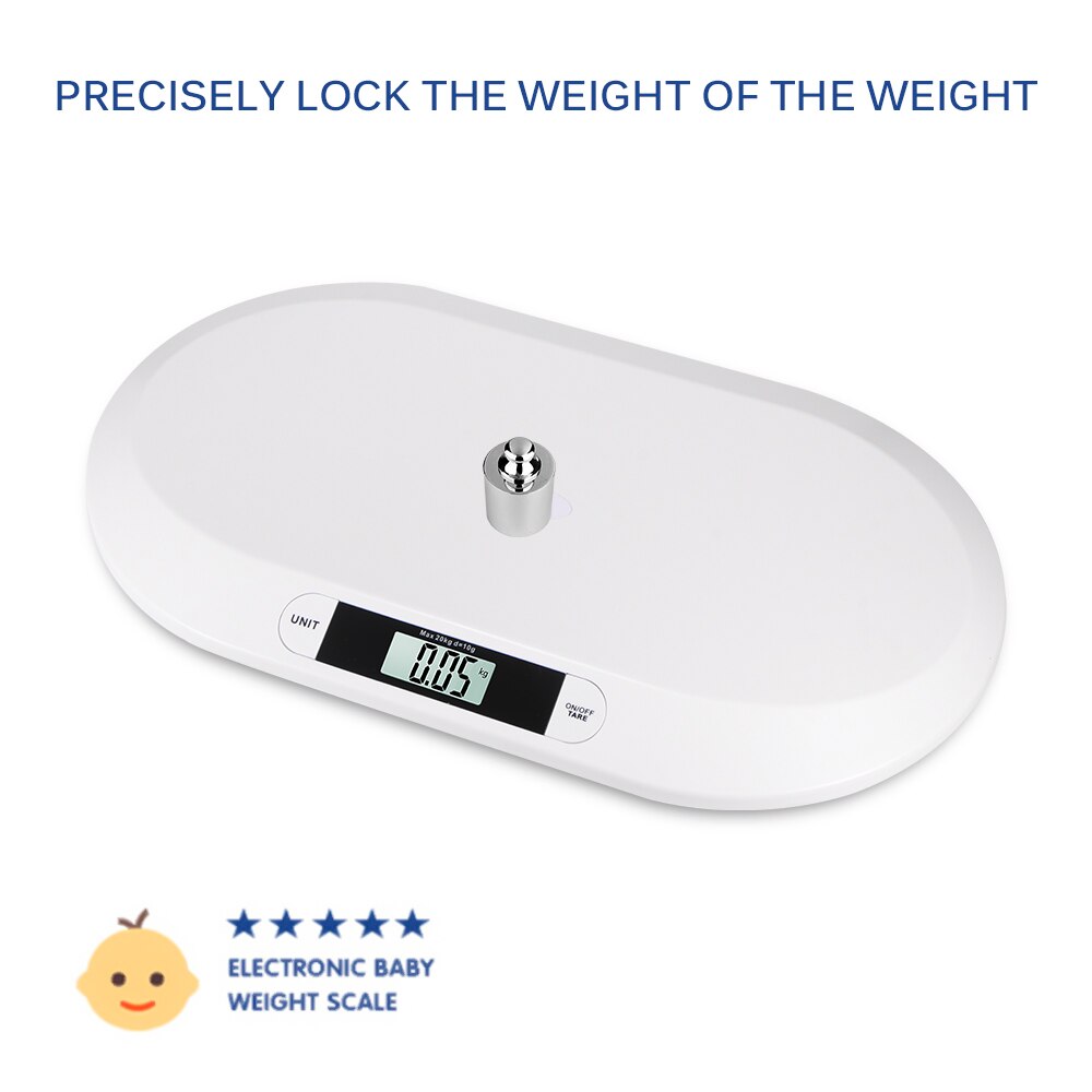 20kg Max Electronic Baby Scale Weight Measure LCD Screen Digital Scales For Newborn Infant Accurate Pets Infant Baby Measure