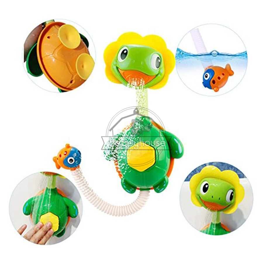 Baby Bath Toys for Kids Duck Turtle Sucker BaBy Bath Toys Spray Water Toys for Kids Outside Pool Bathtub Toys Sprinkler Shower