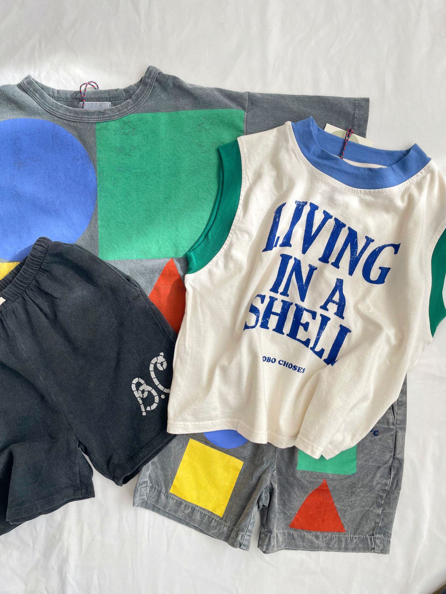 Bobo Childrens T-shirt 2023 Spring Summer New Ins-style Baby Boys and Girls Casual Cartoon Short Sleeve Top 1-11Y