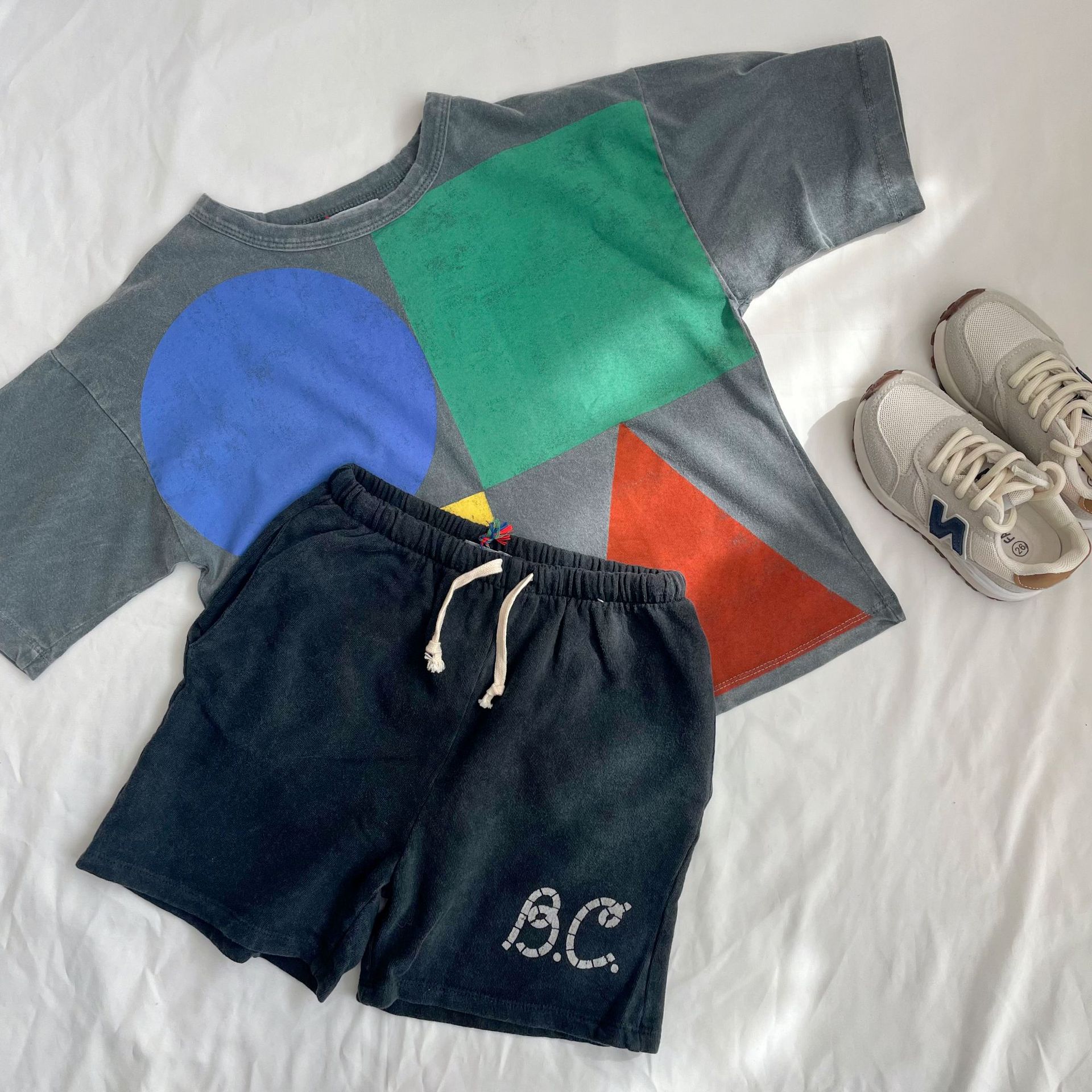 Bobo Childrens T-shirt 2023 Spring Summer New Ins-style Baby Boys and Girls Casual Cartoon Short Sleeve Top 1-11Y