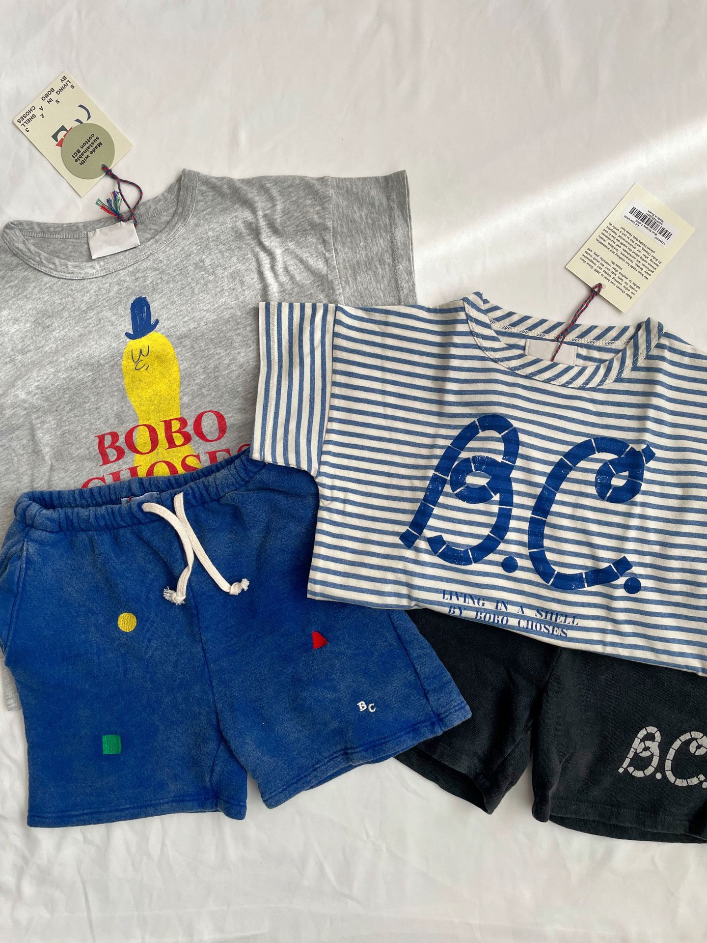 Bobo Childrens T-shirt 2023 Spring Summer New Ins-style Baby Boys and Girls Casual Cartoon Short Sleeve Top 1-11Y