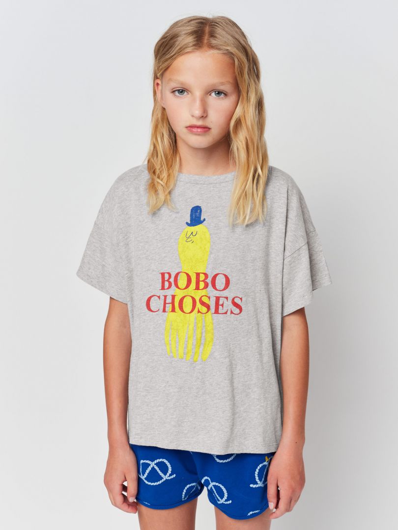 Bobo Childrens T-shirt 2023 Spring Summer New Ins-style Baby Boys and Girls Casual Cartoon Short Sleeve Top 1-11Y