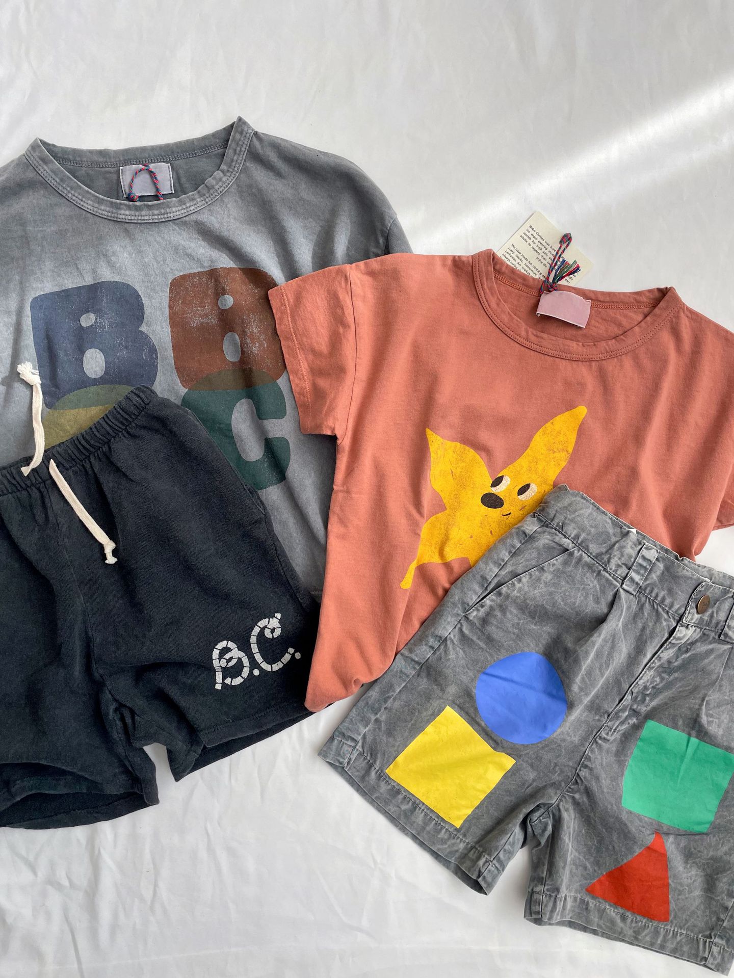 Bobo Childrens T-shirt 2023 Spring Summer New Ins-style Baby Boys and Girls Casual Cartoon Short Sleeve Top 1-11Y