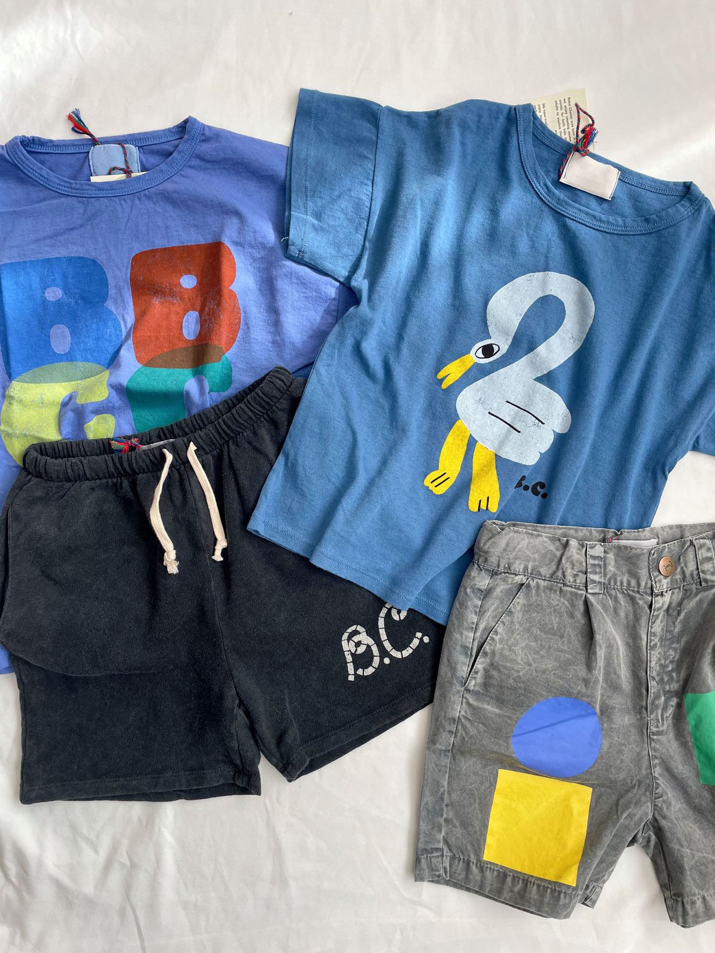 Bobo Childrens T-shirt 2023 Spring Summer New Ins-style Baby Boys and Girls Casual Cartoon Short Sleeve Top 1-11Y