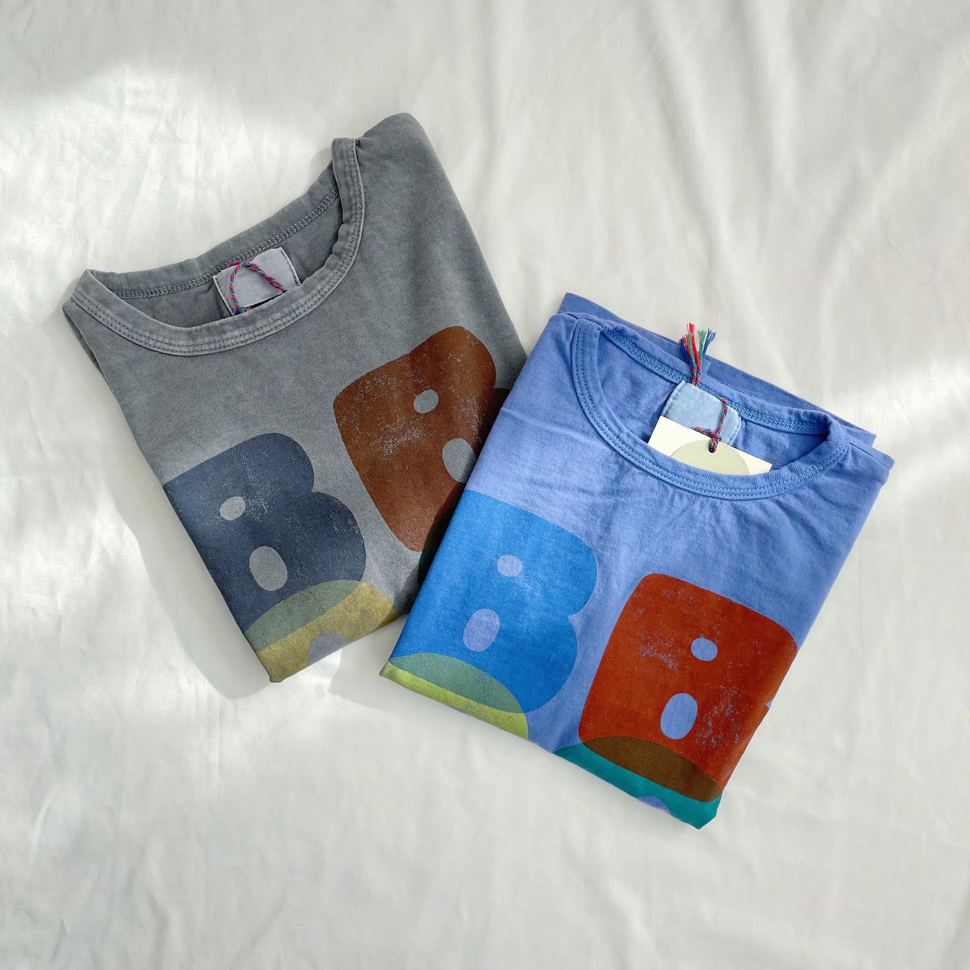 Bobo Childrens T-shirt 2023 Spring Summer New Ins-style Baby Boys and Girls Casual Cartoon Short Sleeve Top 1-11Y