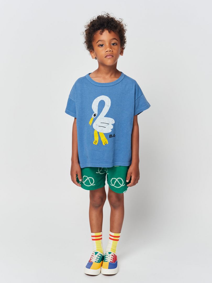 Bobo Childrens T-shirt 2023 Spring Summer New Ins-style Baby Boys and Girls Casual Cartoon Short Sleeve Top 1-11Y