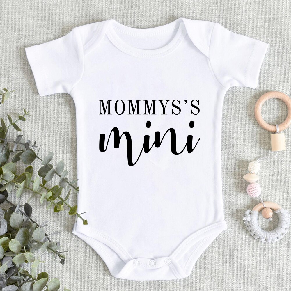 I LOVE MOM & DAD Newborn Baby Bodysuits 2023 Best Thing Infant Onesies Clothes Fashion Aesthetic Summer Ropa De Bebe Ni&ntilde;a Chico