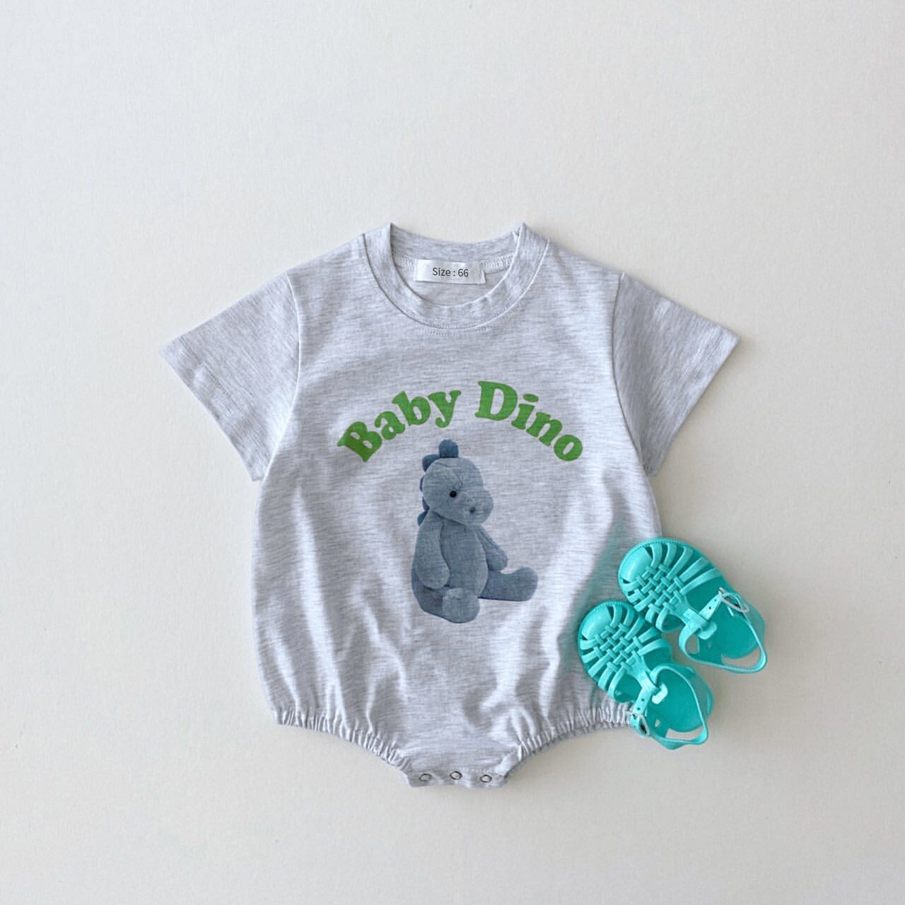2023 Korean Summer Baby Boy Romper Outfit Organic Cotton Bear Print T shirts Romper 3month Infant Clothing Baby Girl Bodysuit