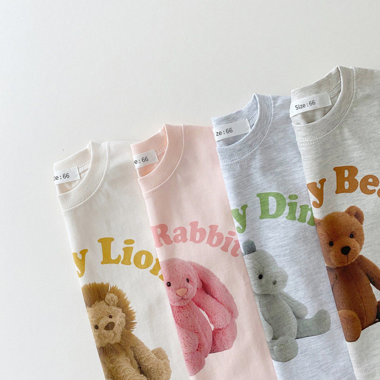 2023 Korean Summer Baby Boy Romper Outfit Organic Cotton Bear Print T shirts Romper 3month Infant Clothing Baby Girl Bodysuit