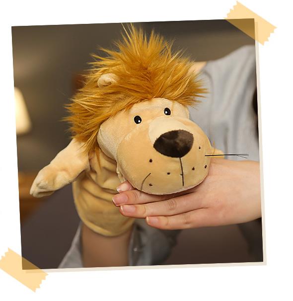 Animal Hand Finger Story Puppet Kawaii Plush Doll Educational Baby Toy Lion Elephant Bunny Monkey Giraffe Soft Toys Stuffed Doll