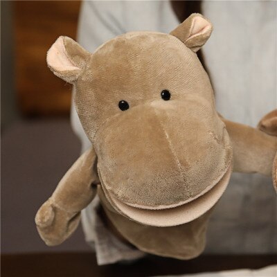 Animal Hand Finger Story Puppet Kawaii Plush Doll Educational Baby Toy Lion Elephant Bunny Monkey Giraffe Soft Toys Stuffed Doll