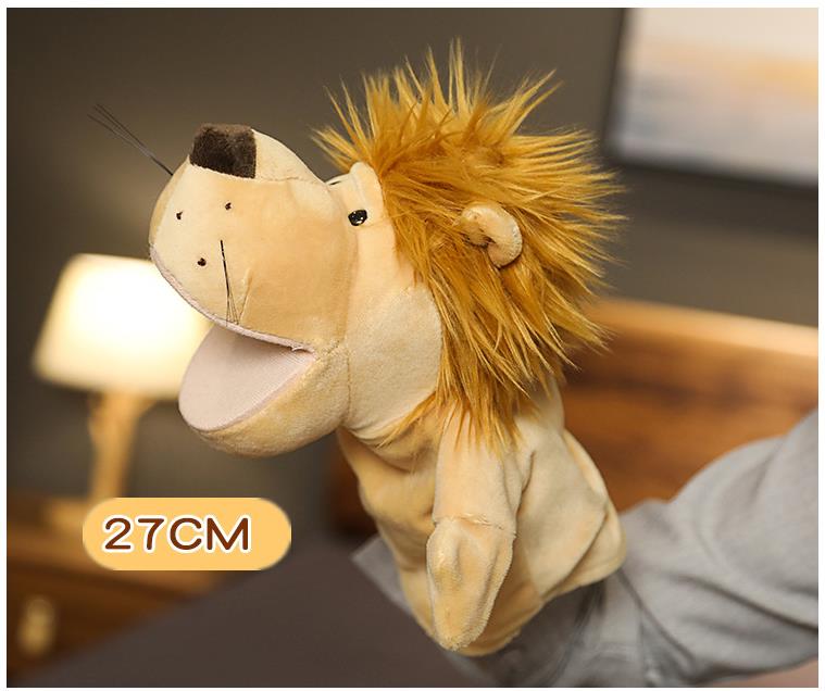 Animal Hand Finger Story Puppet Kawaii Plush Doll Educational Baby Toy Lion Elephant Bunny Monkey Giraffe Soft Toys Stuffed Doll