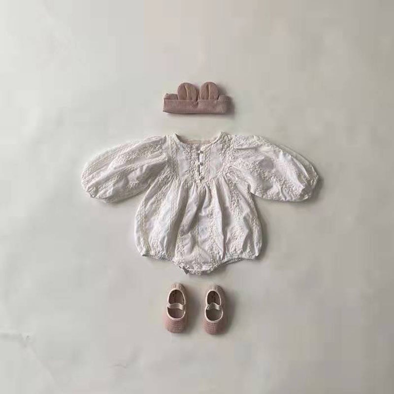 2022 Korean Style Spring Baby Wear Girl Bodysuit Long Sleeves Round Collar Jumpsuit Children Birthday Clothes E3000 2022 Korean Style Spring Baby Wear Girl Bodysuit Long Sleeves Round Collar Jumpsuit Children Birthday Clothes E3000