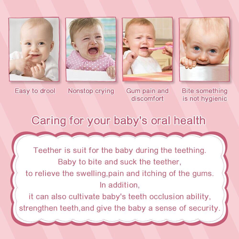 1pc Animals Silicone Baby Teether Cartoon Panda Fox Unicorn Food Grade Tiny Rod Rodent Baby Chew Molar Nursing Teething Teethers