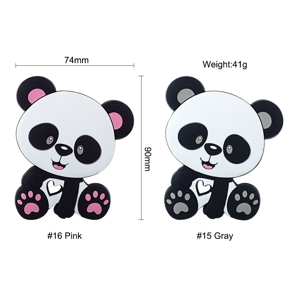 1pc Animals Silicone Baby Teether Cartoon Panda Fox Unicorn Food Grade Tiny Rod Rodent Baby Chew Molar Nursing Teething Teethers