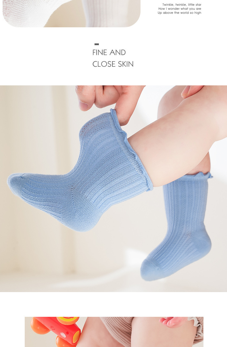 2023 new baby sosks Cotton Girls Boys summer mesh Socks Comfort Warm Cotton Kids Girl Baby Socks Child Boy Newborn Socks