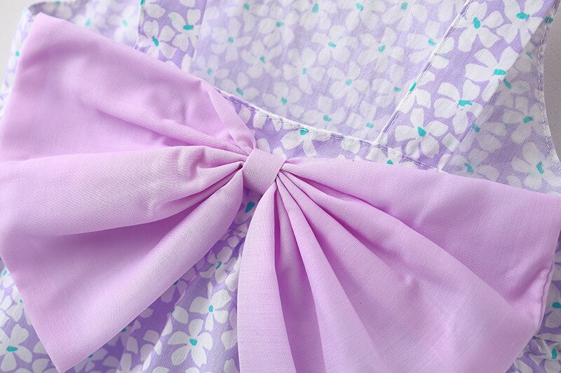 2 adet yaz bebek kız plaj prenses elbise sevimli yay &ccedil;i&ccedil;ekler kolsuz pamuk y&uuml;r&uuml;meye başlayan elbiseler + Sunhat yenidoğan giyim seti