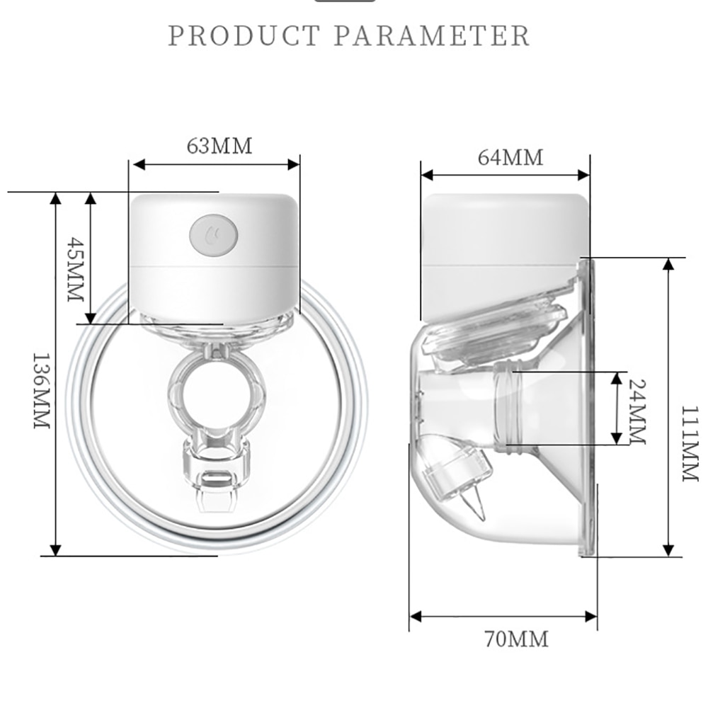 NEW Portable Electric Breast Pump Silent Wearable Automatic Milker LED Display USB Rechargable Hands-Free Portable Milker NO BPA NEW Portable Electric Breast Pump Silent Wearable Automatic Milker LED Display USB Rechargable Hands-Free Portable Milker NO BPA