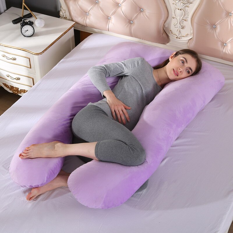 Big Soft Pregnancy Pillow Gravida U Type J Nursing Lumbar Pillow Multi Function Side Protect Cushion for Pregnant Women Dropship