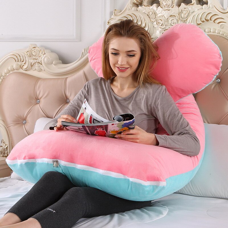 Big Soft Pregnancy Pillow Gravida U Type J Nursing Lumbar Pillow Multi Function Side Protect Cushion for Pregnant Women Dropship