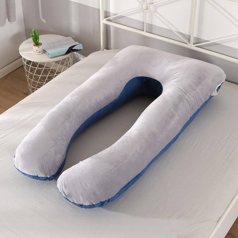 Big Soft Pregnancy Pillow Gravida U Type J Nursing Lumbar Pillow Multi Function Side Protect Cushion for Pregnant Women Dropship