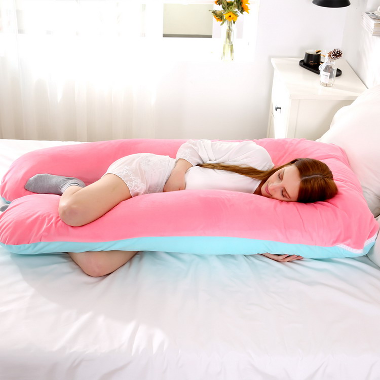 Big Soft Pregnancy Pillow Gravida U Type J Nursing Lumbar Pillow Multi Function Side Protect Cushion for Pregnant Women Dropship