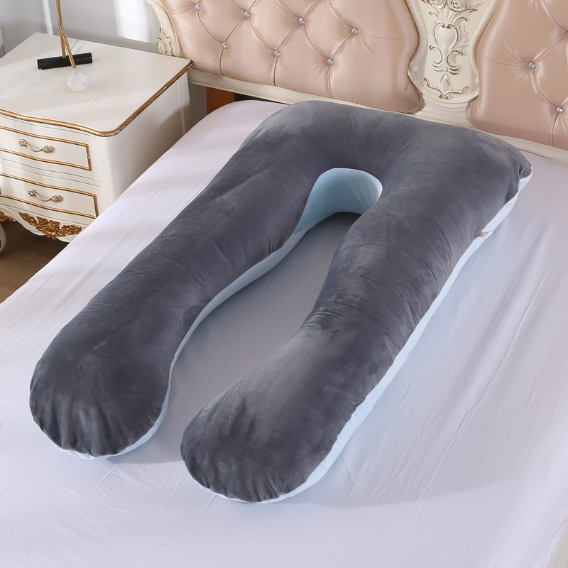 Big Soft Pregnancy Pillow Gravida U Type J Nursing Lumbar Pillow Multi Function Side Protect Cushion for Pregnant Women Dropship