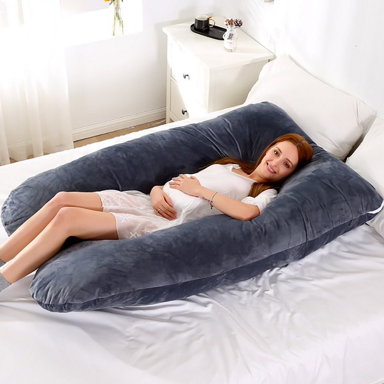 Big Soft Pregnancy Pillow Gravida U Type J Nursing Lumbar Pillow Multi Function Side Protect Cushion for Pregnant Women Dropship