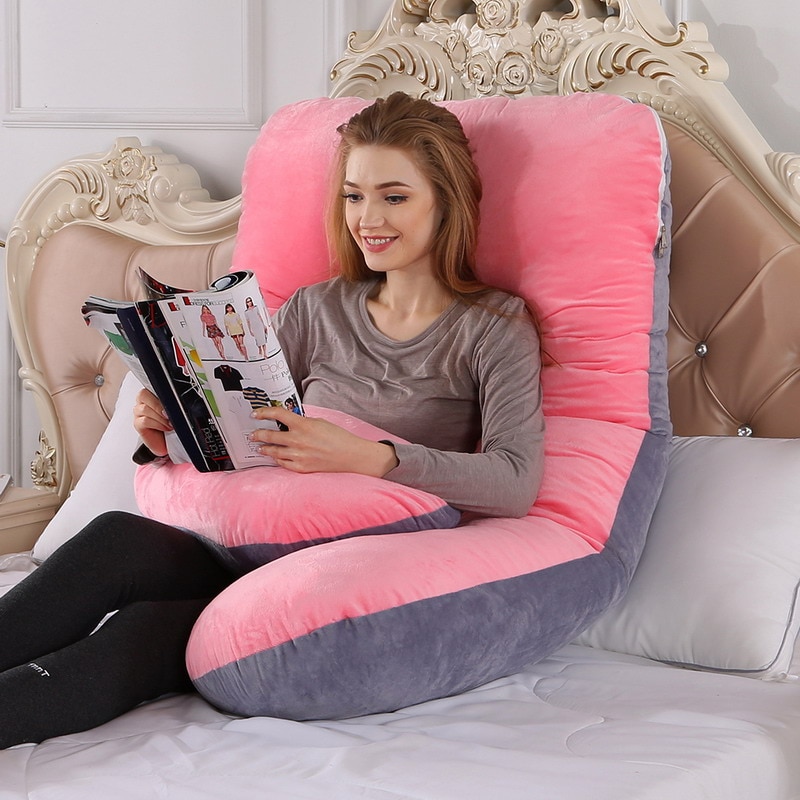 Big Soft Pregnancy Pillow Gravida U Type J Nursing Lumbar Pillow Multi Function Side Protect Cushion for Pregnant Women Dropship
