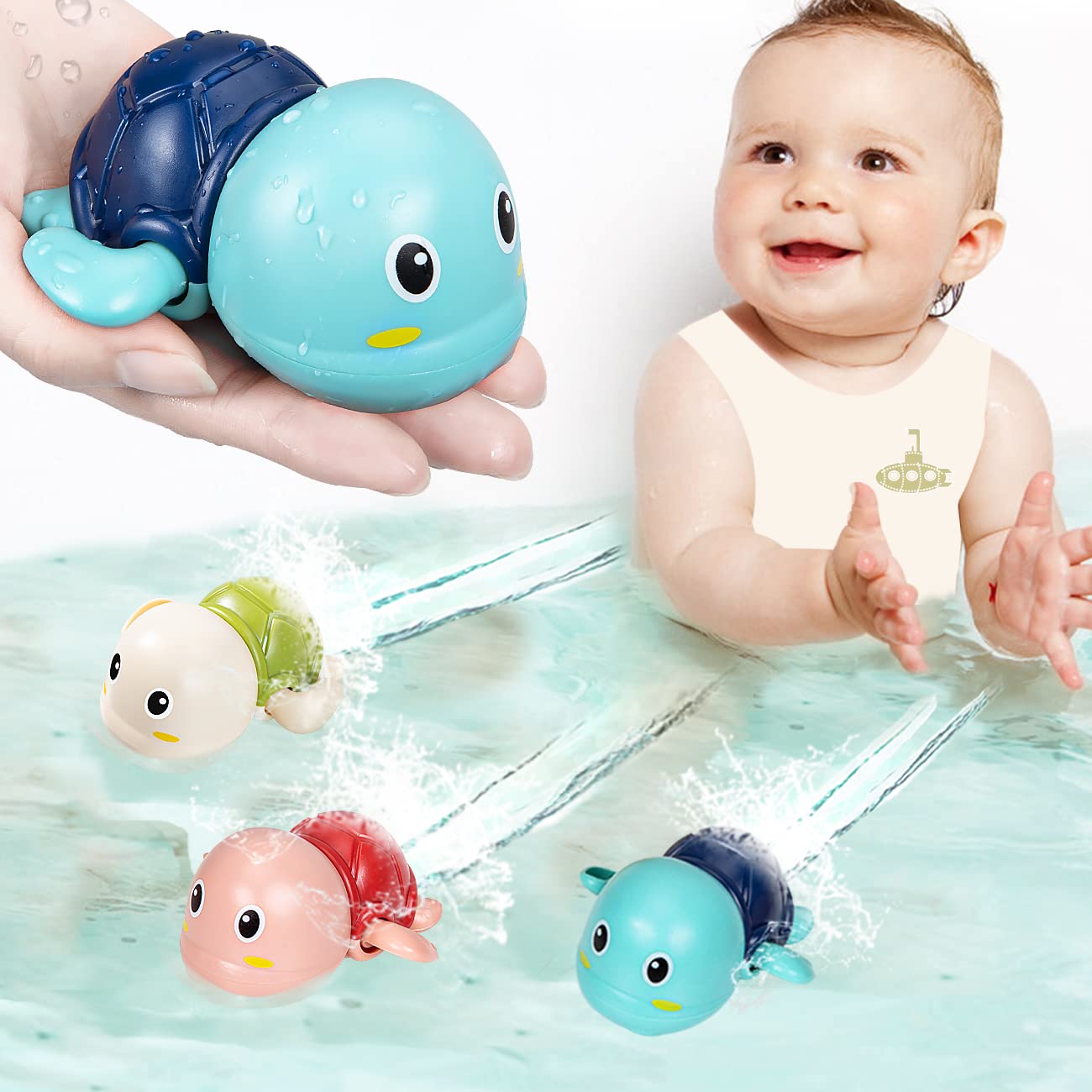 Baby Bath Toys Bathing Cute Swimming Turtle Whale Pool Beach Classic Chain Clockwork Water Toy For Kids Water Playing Toys Baby Bath Toys Bathing Cute Swimming Turtle Whale Pool Beach Classic Chain Clockwork Water Toy For Kids Water Playing Toys